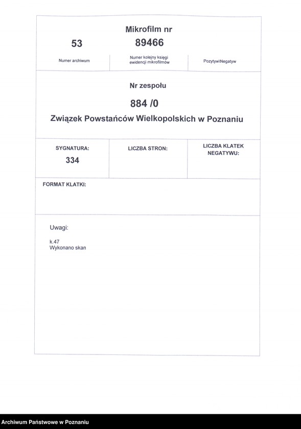 Obraz 2 z jednostki "Swarzędz, powiat Poznań - akta koła."