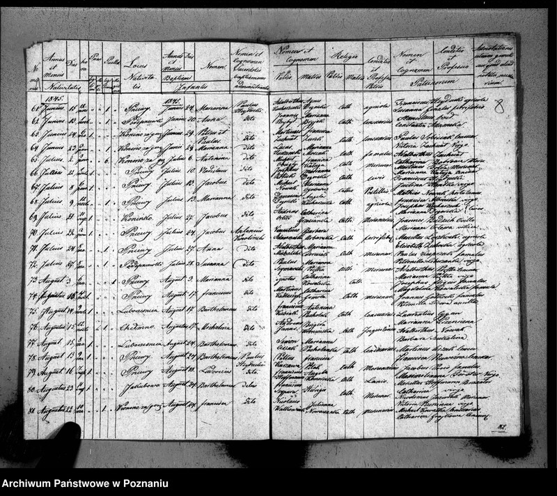 Obraz 7 z jednostki "Duplicat baptisatorum, copulatorum, mortuorum"