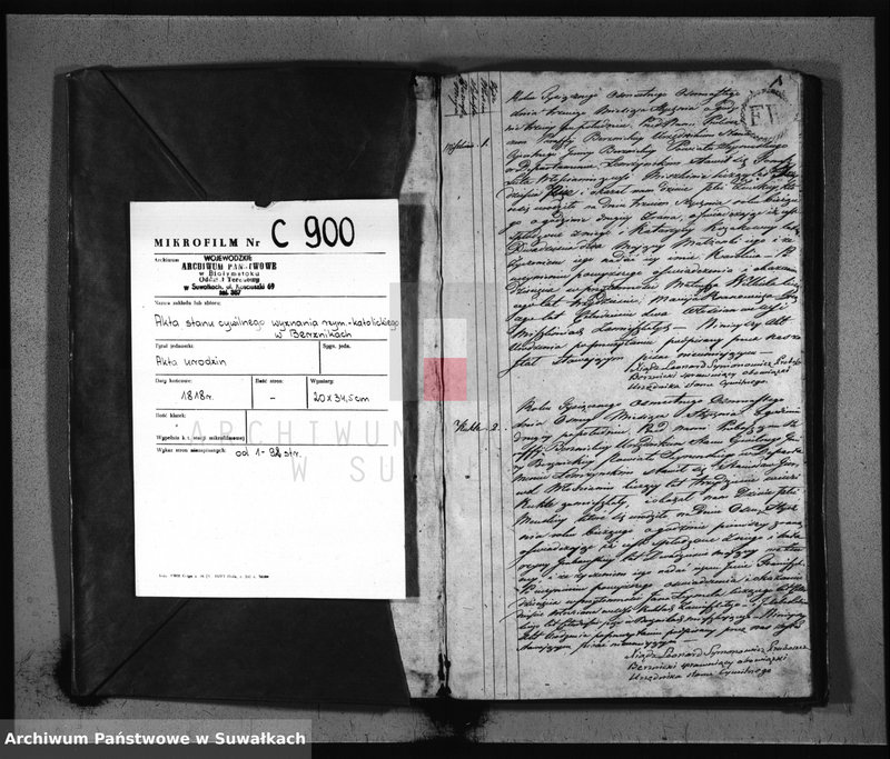image.from.unit.number "Akta Urodzonych Gminy Berznickiey od 1 Stycznia Roku 1818"