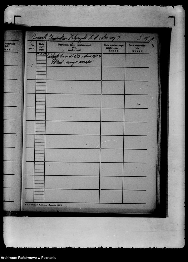 Obraz 18 z jednostki "Spisy spraw Wydziału Społeczno-Politycznego"