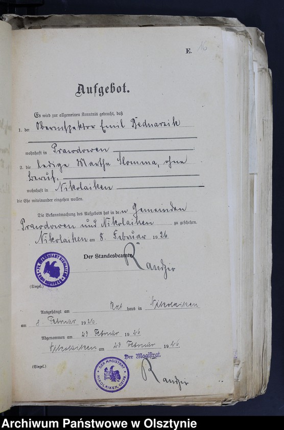 image.from.team "Urząd Stanu Cywilnego w Mikołajkach pow. mrągowski"