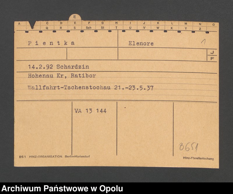 Obraz 3 z jednostki "[Pientka Elenore, ur. 14.02.1892 Schardzin]"