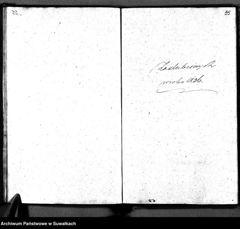 image.from.unit.number "Duplikatu Ksiąg do zapisywania akt Urodzenia Zeyścia i Zaślubin na rok 1836. Okręgu Przerośl."