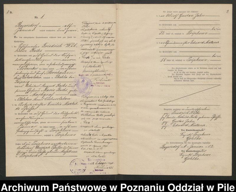 Obraz 4 z jednostki "Księga małżeństw"