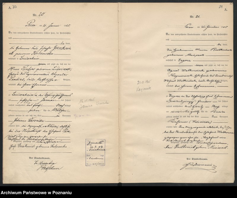 Obraz 13 z jednostki "Księga miejscowa urodzeń"