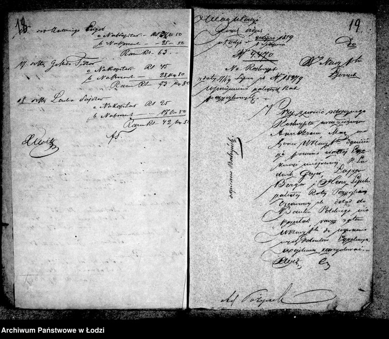 Obraz 19 z jednostki "Akta w przedmiocie pożyczek bankowych"