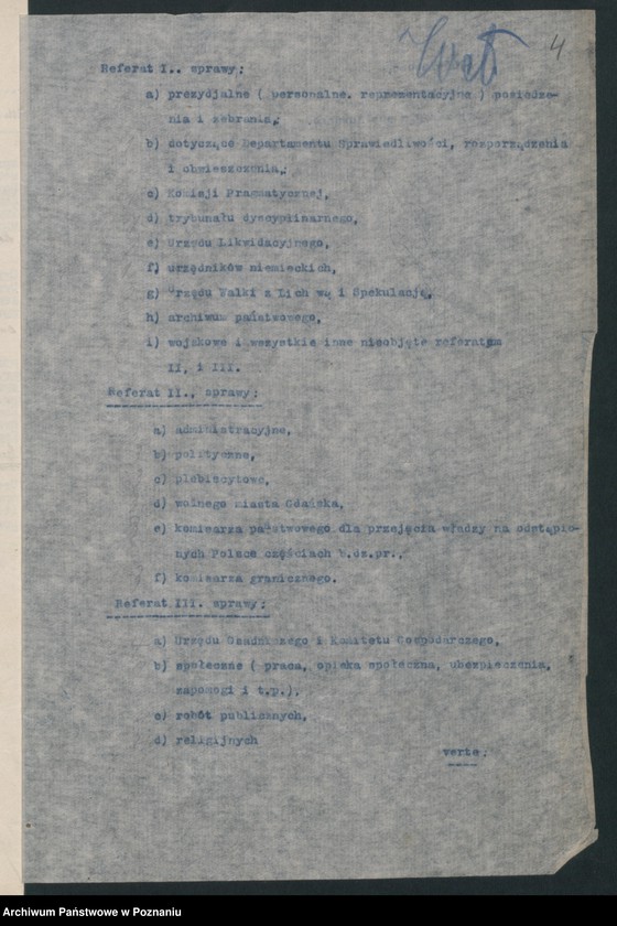 Obraz 5 z jednostki "Biuro Prezydialne Poznań. Skorowidz akt nr 2"