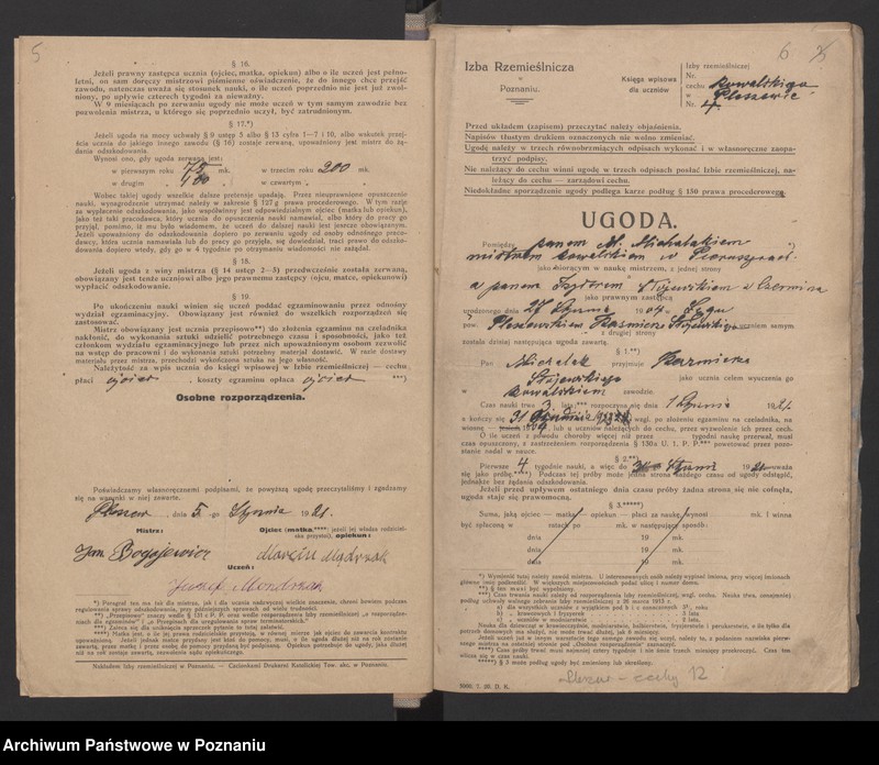 Obraz 8 z jednostki "[Ugody o wyuczenie zawodu kowalskiego]"