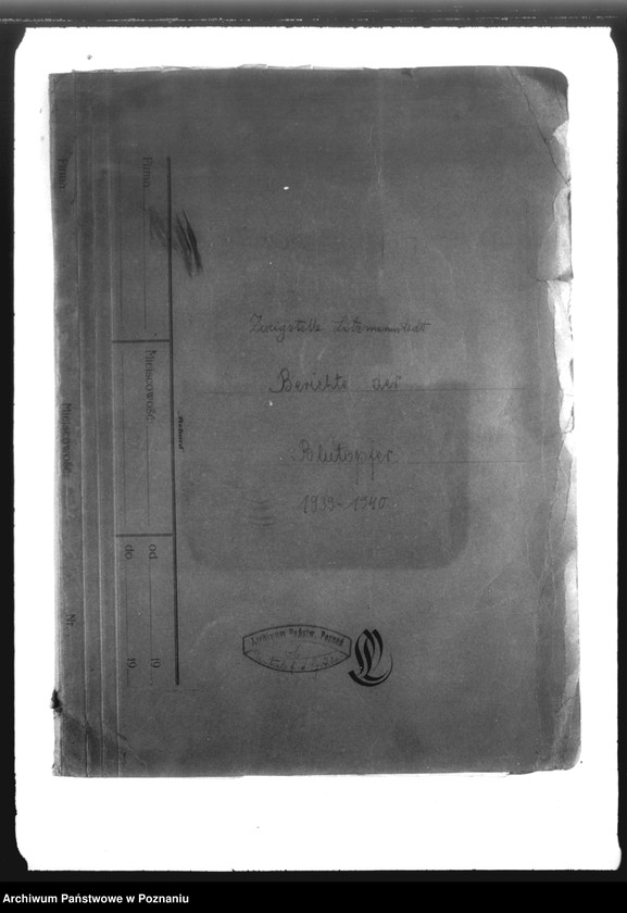 Obraz 4 z jednostki "Zweigstelle Litsmannstadt (Łódź). Berichte der Blutopfer"