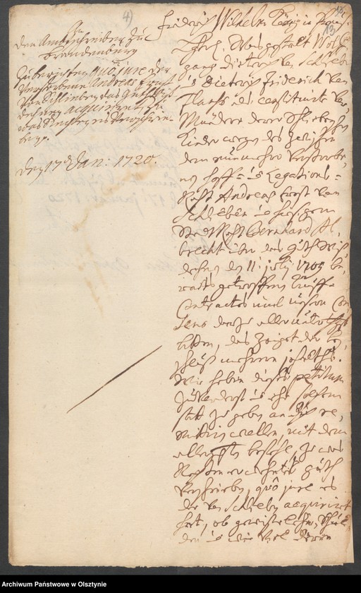 image.from.unit.number "Wisdehnen, H.[Haupt] A. [Amt] Brandenburg [Pokarmin]. Acta die Confirmaion des Kaufkontrakts zwischen dem Hof=und Legationsrath Andreas Ernst v. [von] Schlieben und dem Könighöfischen Stadtrath Bernh. [ Bernhard] Albrecht"