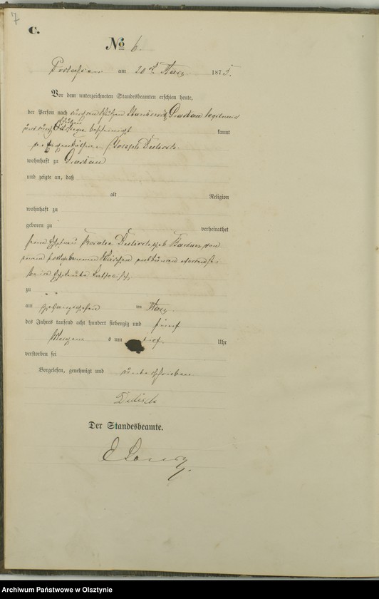 image.from.unit.number "Haupt-Sterbe-Register Nr 1 - 32"