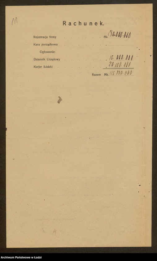 Obraz 13 z jednostki "Sz. I M. Bracia Domb- wyrób i sprzedaż gotowych ubrań"