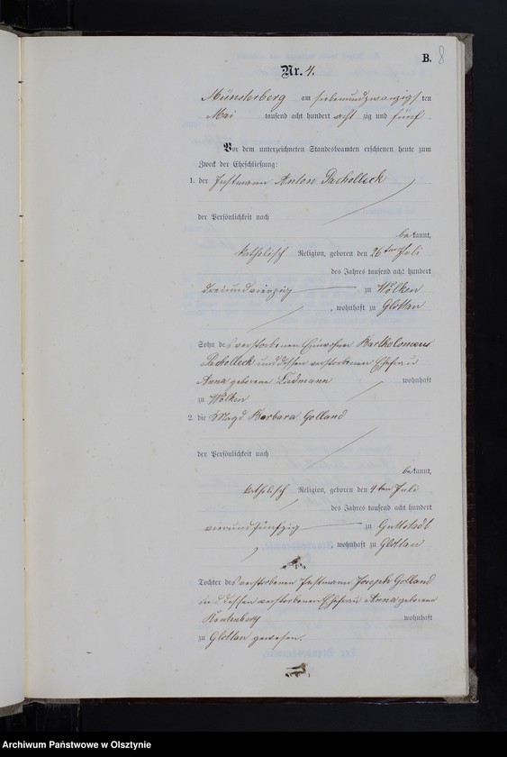 image.from.unit.number "Heiraths-Neben-Register Nr 1 - 11 Sterbe-Neben-Register Nr 1 - 107"