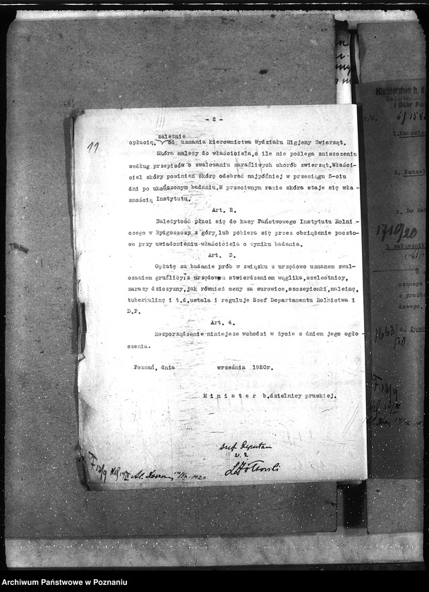 Obraz 15 z jednostki "Instytut Higieny Zwierząt w Bydgoszczy Taryfa opłat"