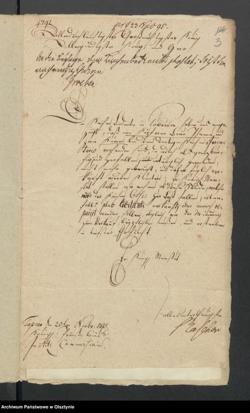 image.from.unit.number "Wegen der zu erkaufende Kupfernen Brau Pfanne und zweyer Küwens von der Kirche zu Powenden"