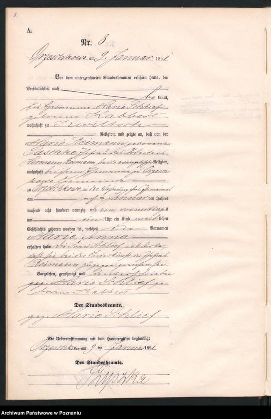 Obraz 11 z jednostki "Księga urodzeń"