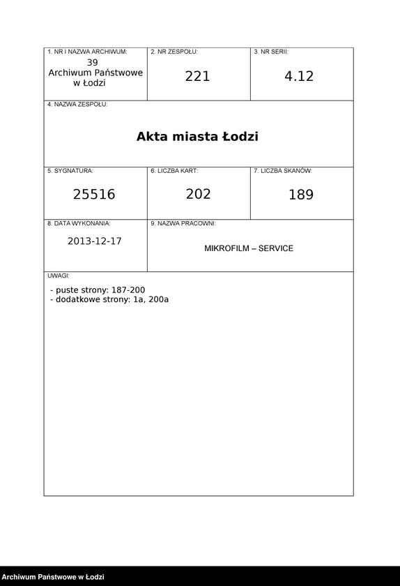 Obraz 1 z jednostki "Księga kontroli ruchu ludności (rejestr osób opuszczających gminę) Łódź, zespół V, lit. M, P"