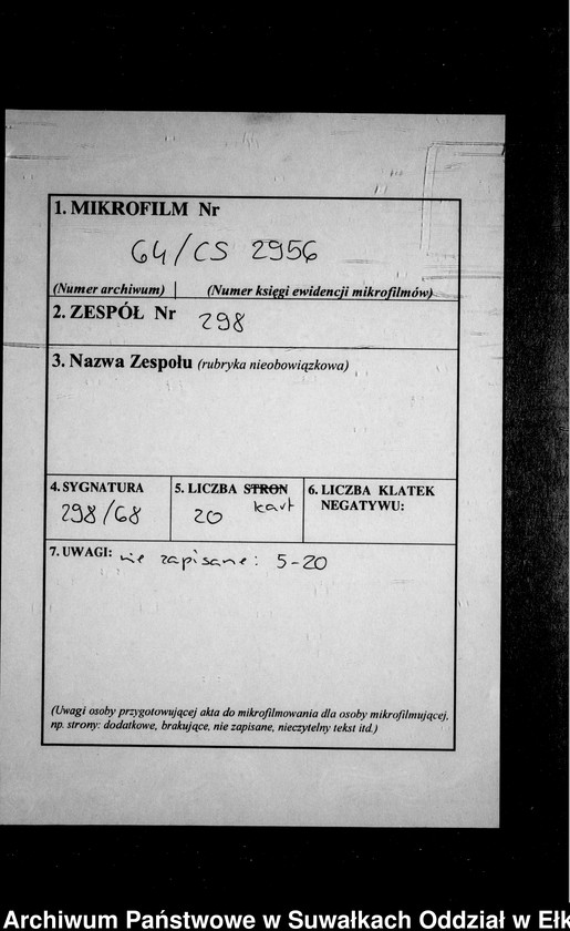 image.from.unit.number "Heiraths-Neben-Register des Preussischen Standes-Amtes Kehlen Kreis Angerburg"