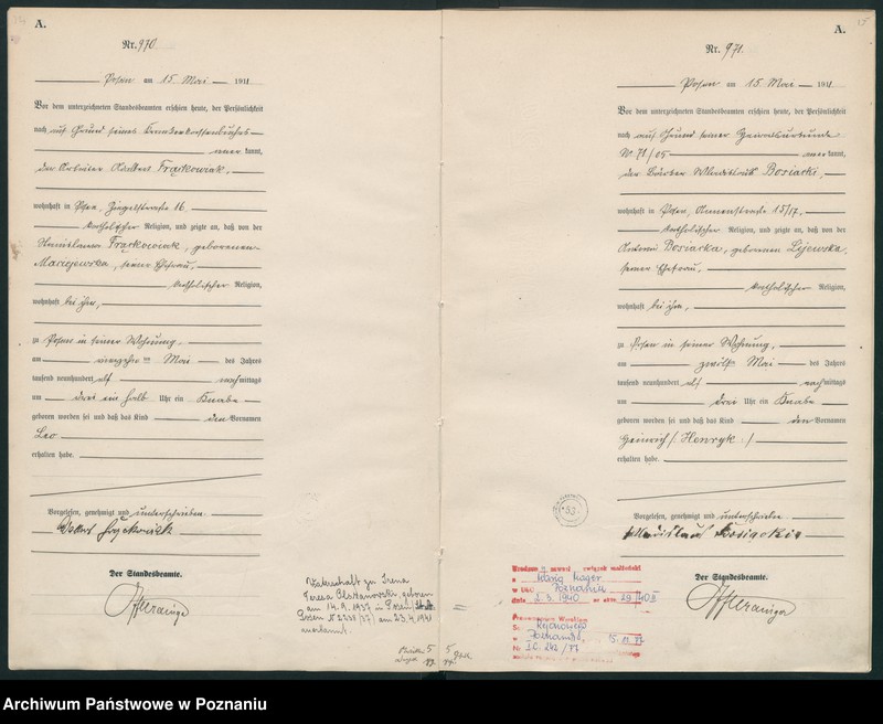 Obraz 10 z jednostki "Księga miejscowa urodzeń tom III [Rejestr główny urodzeń]"