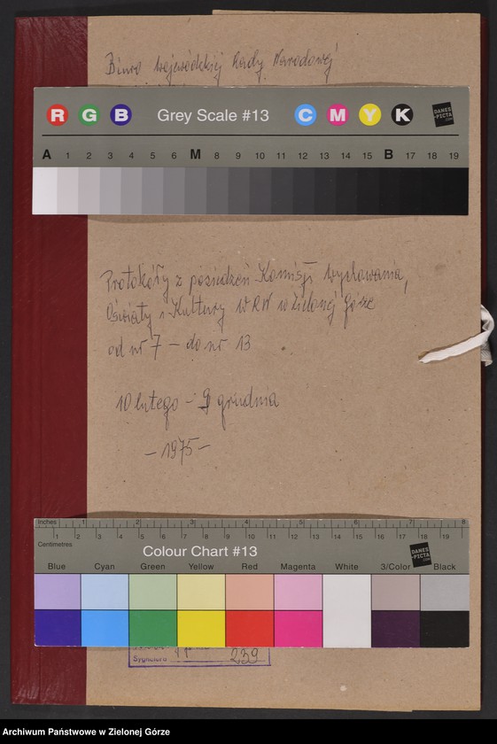 image.from.unit.number "Protokóły z posiedzeń Komisji Wychowania, Oświaty i Kultury Wojewódzkiej Rady Narodowej w Zielonej Górze; Nr 7 - 13"