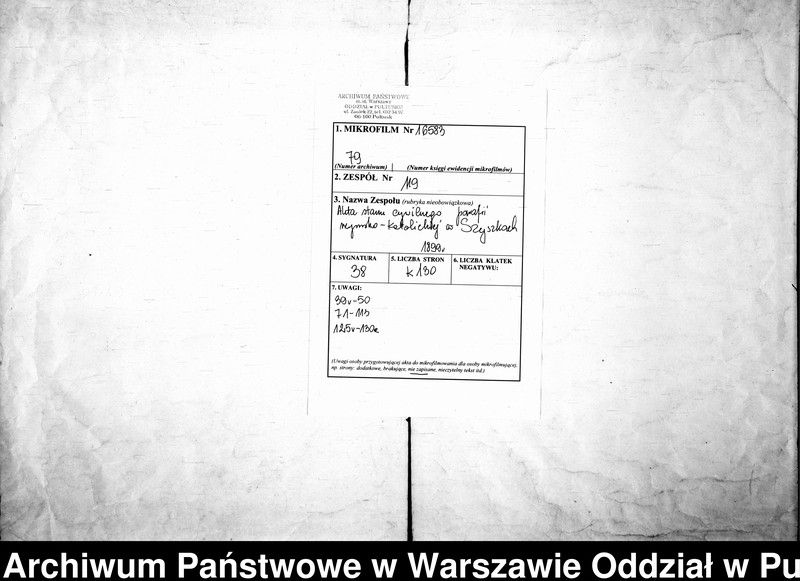 image.from.unit.number "Akta urodzeń, małżeństw i zgonów"