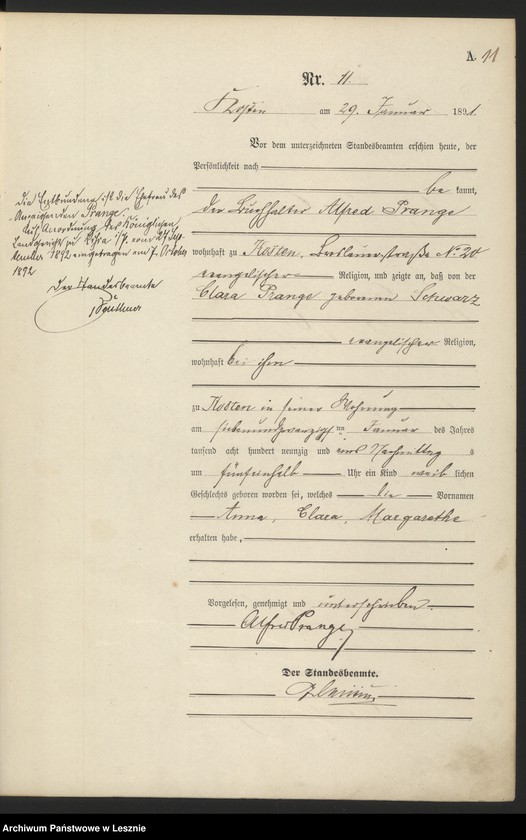 Obraz 14 z jednostki "[Księga urodzeń - miasto]"