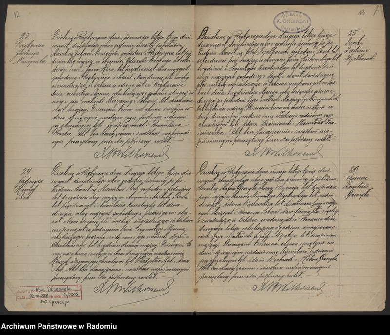 image.from.unit.number "[Duplikat akt urodzonych, zaślubionych i zmarłych parafii Przybyszew w 1920 roku]"