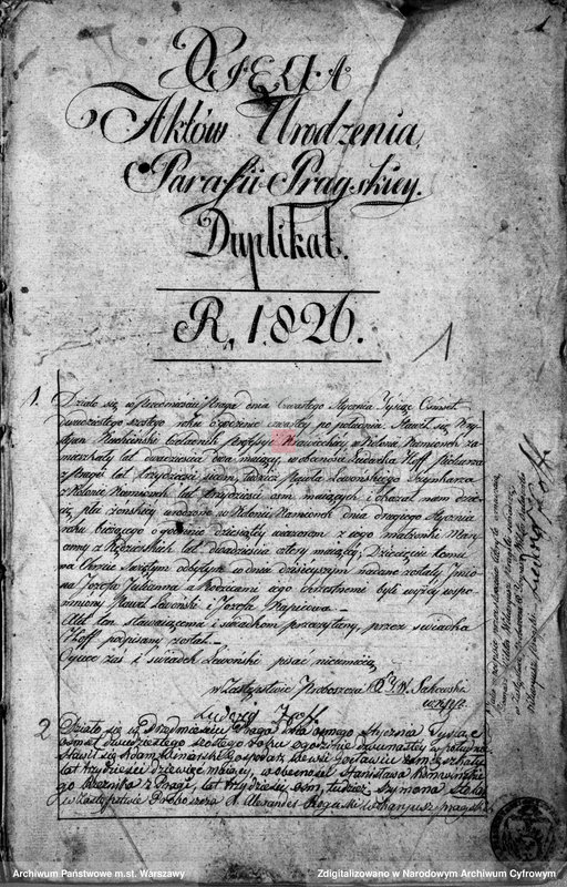 image.from.unit.number "Akta urodzeń, małżeństw i zgonów"