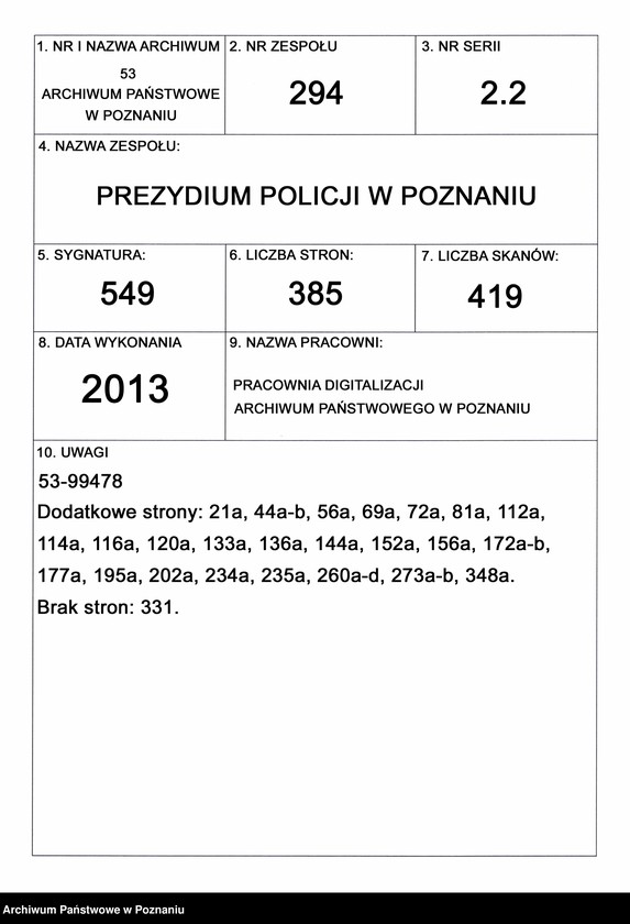 Obraz 1 z jednostki "A. betr. die Kosten der Ausweisung der Flüchtlinge"
