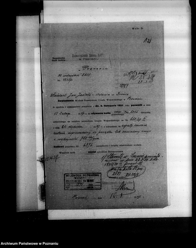 Obraz 16 z jednostki "Stolarnia i budownictwo J. Janietza nr woj. 2501"