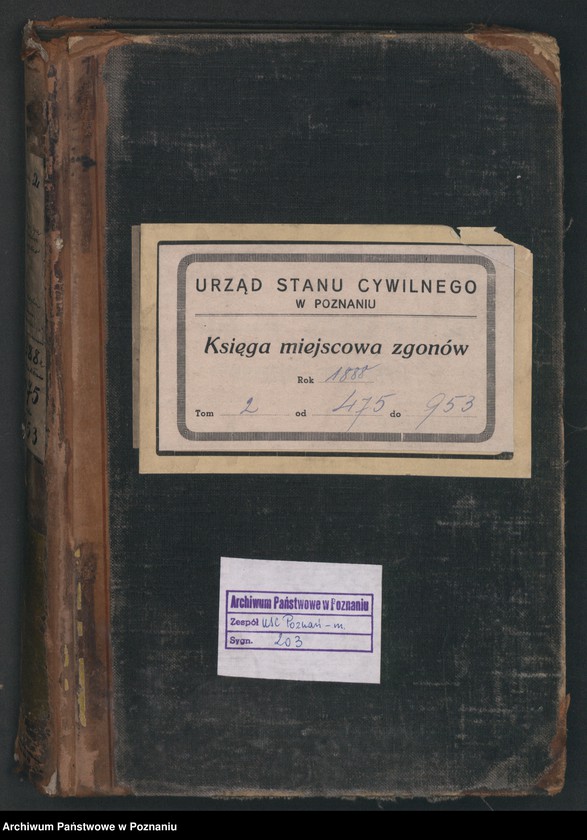 Obraz 2 z jednostki "Księga zgonów t. II"