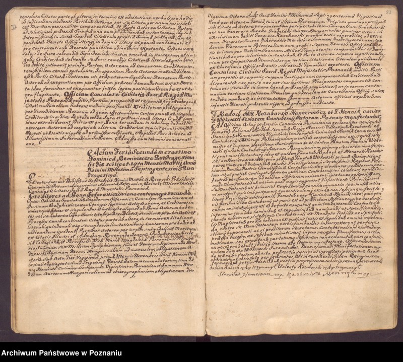 Obraz 16 z jednostki "Liber actorum officii consularis civitatis Posnaniae."