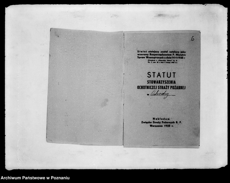 Obraz 10 z jednostki "/Stowarzyszenie ochotniczej straży pożarnej powiatu wągrowieckiego/ litery od O-Z"