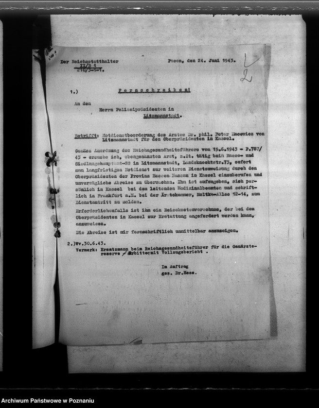 Obraz 6 z jednostki "Notdienstverpflichtung der Ärzte"