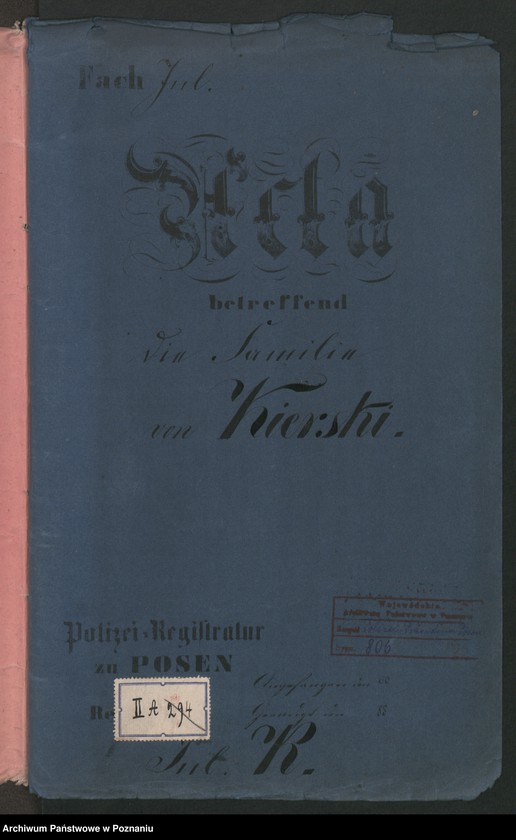 Obraz 2 z jednostki "A. betr. die Familie von Kierski"
