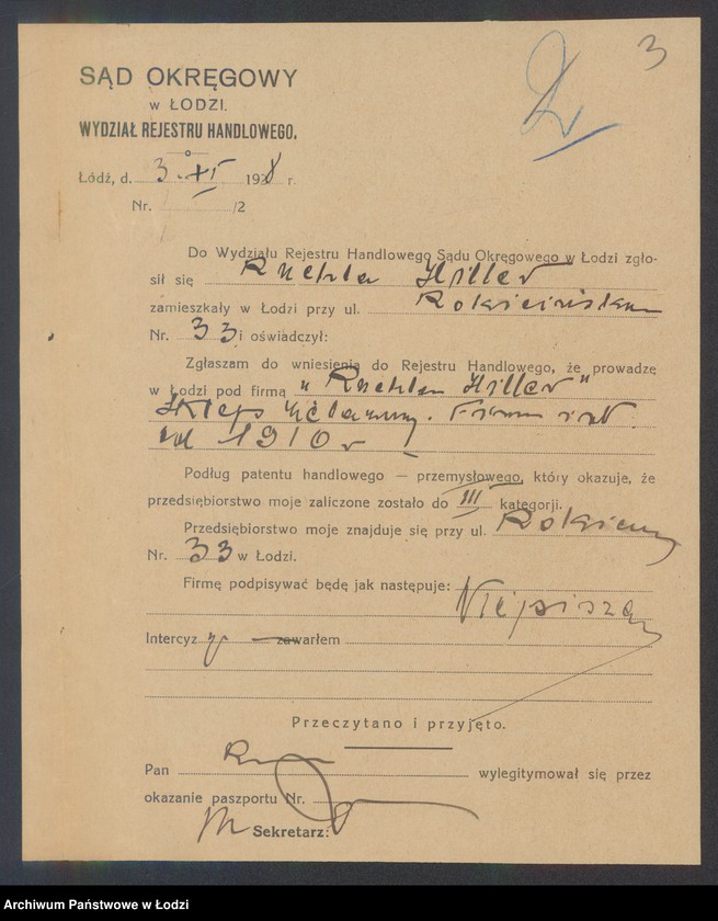 Obraz 5 z jednostki "Ruchla Hiller – sklep żelazny"