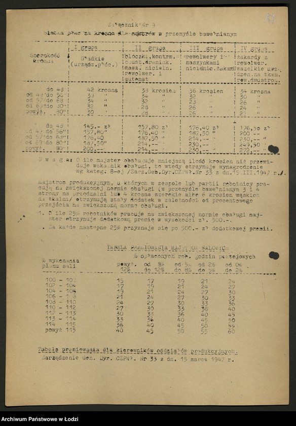 Obraz 19 z jednostki "Zarządy oddziałów związków zawodowych; sprawozdania [z działalności], protokoły [posiedzeń], listy członków zarządów"