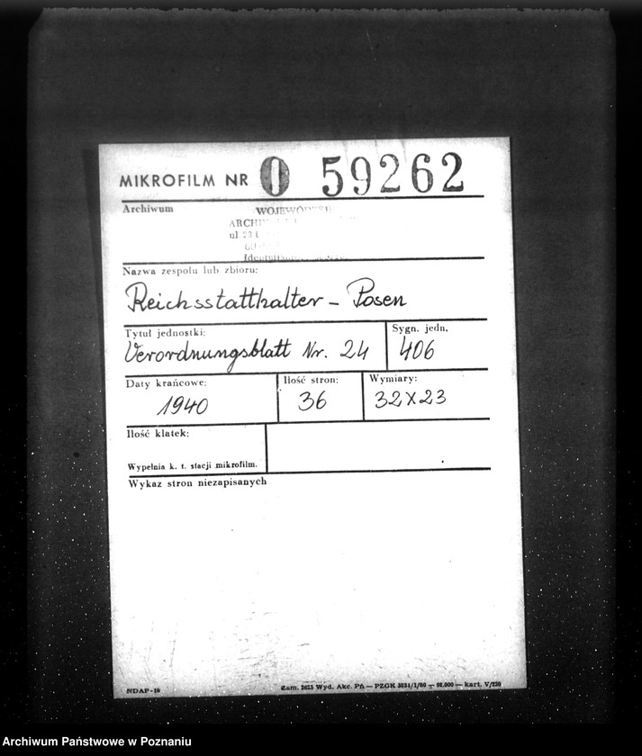 Obraz 2 z jednostki "Verordnungsblatt Nr. 24"