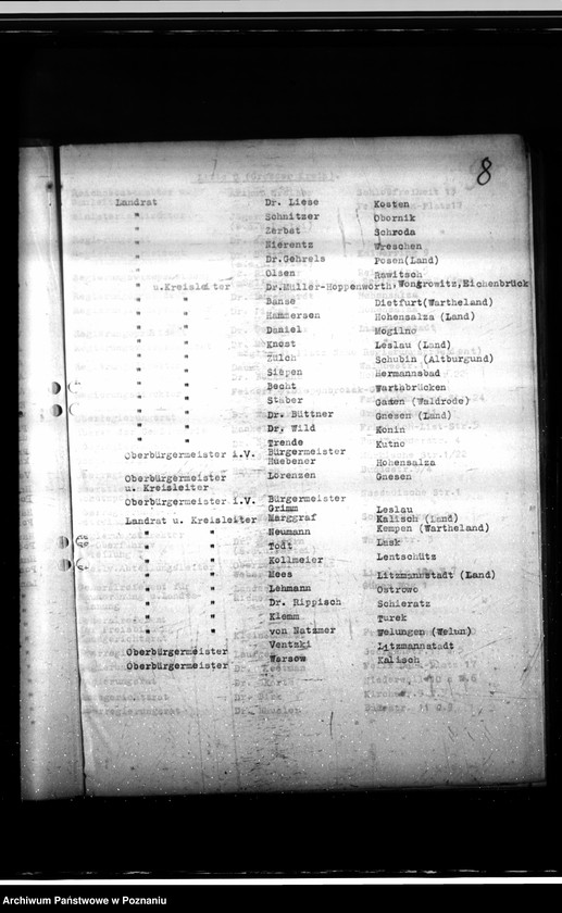 Obraz 13 z jednostki "Einladungsliste (na uroczystości państwowe itp.)"