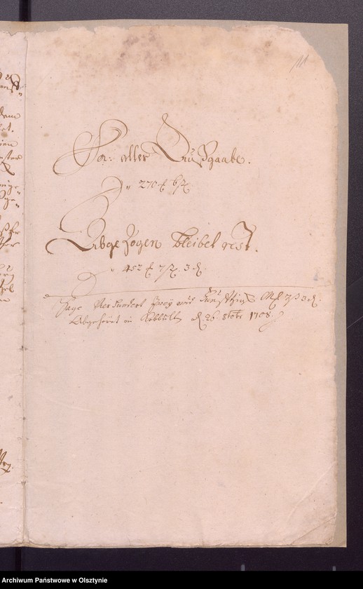 image.from.unit.number "Kobultensche Kirchen Rechnungaller Einnahme und Ausgabe Geld"
