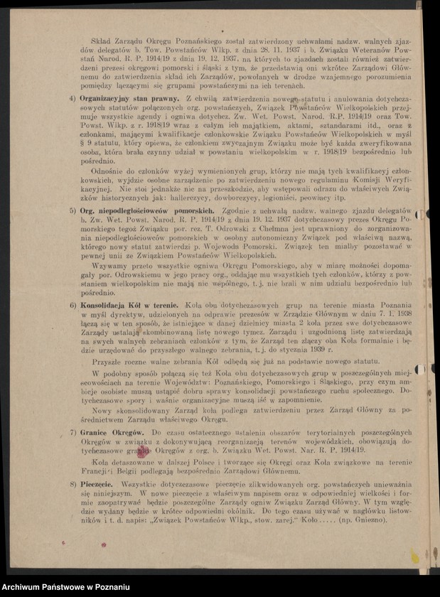 image.from.unit.number "Okólniki Okręgu Poznańskiego Związku Powstańców Wielkopolskich."