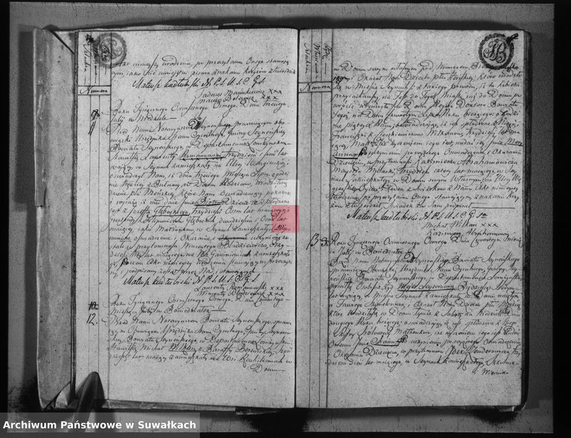 image.from.team "Akta stanu cywilnego parafii rzymskokatolickiej w Sejnach"