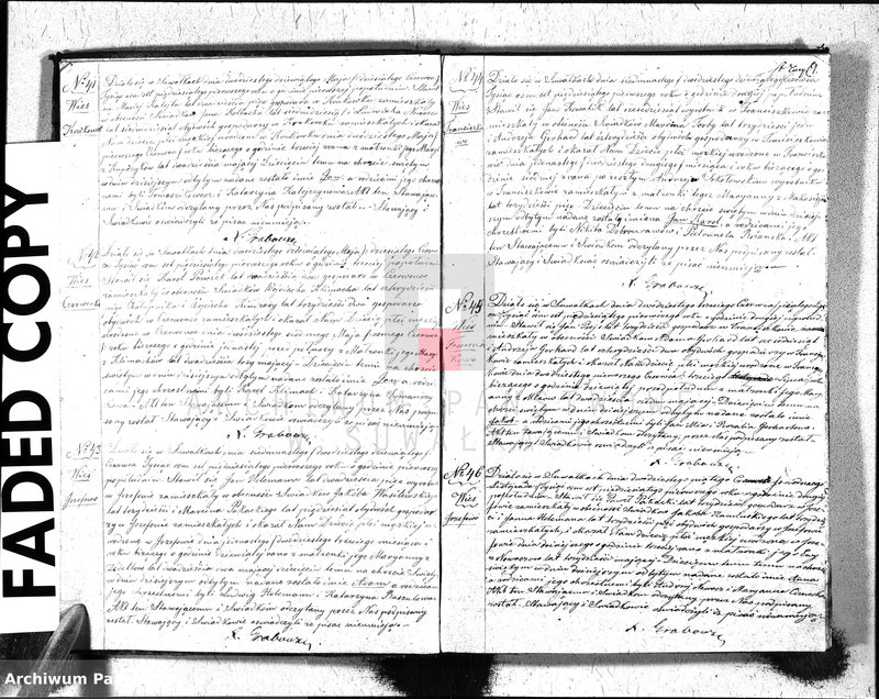 image.from.unit.number "Duplikat Akt Urodzonych, Zaślubionych i Zeszłych Parafij Ew. Augsburgskiey Suwałki za rok 1851"