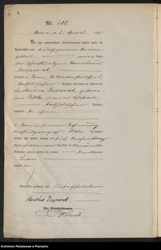 Obraz 5 z jednostki "Księga urodzeń t. II"