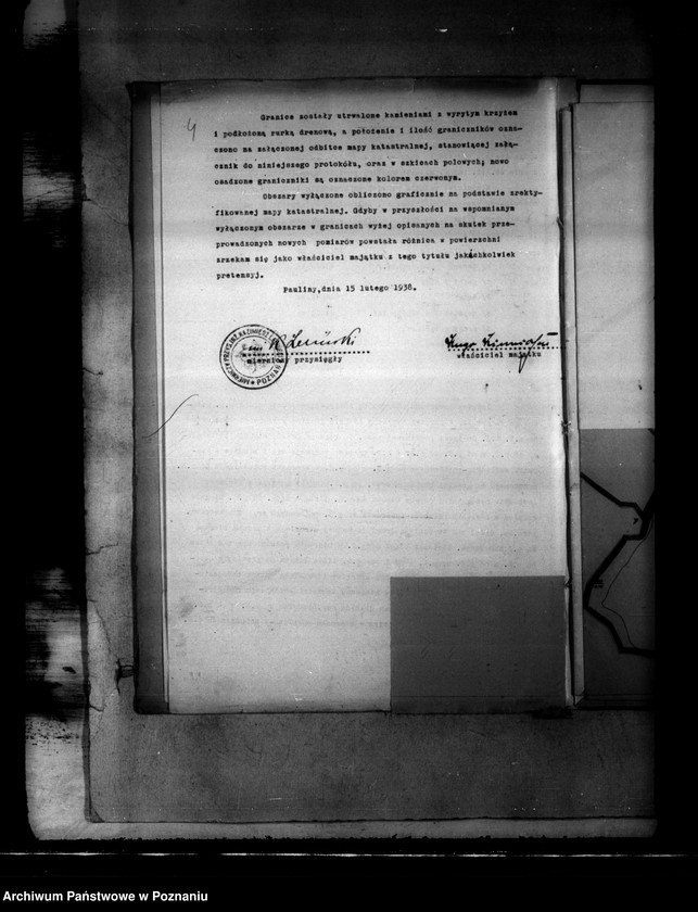 image.from.unit.number "Rejestr pomiarowy wyłączeń z art. 4 ustawy o wykonaniu reformy rolnej majątku Pauliny powiatu bydgoskiego"