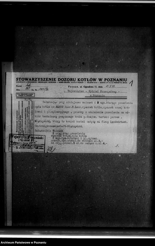 Obraz 5 z jednostki "Tartak parowy R. Nitsche w Boruji Starej powiat wolsztyński nr woj. kotła 5976"