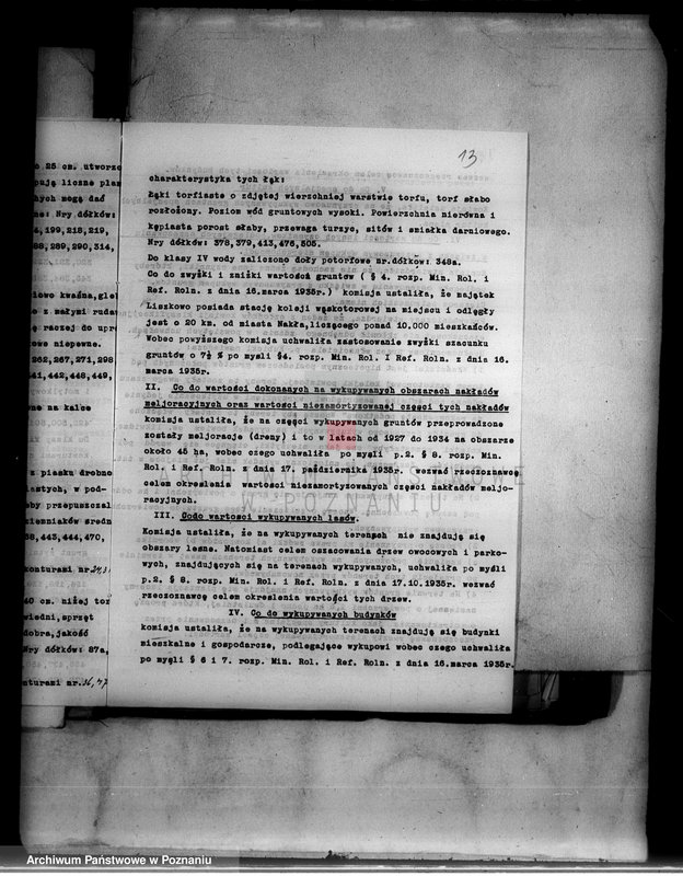 Obraz 17 z jednostki "Operat szacunkowy gruntów przymusowo-wykupionych z majątku Liszkowo powiatu wyrzyskiego"