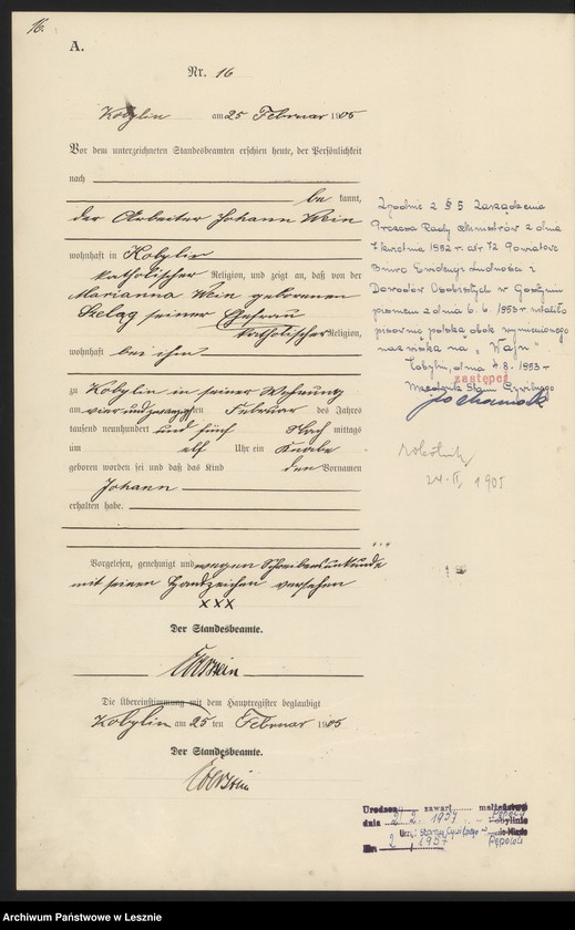 Obraz 19 z jednostki "[Księga urodzeń]"