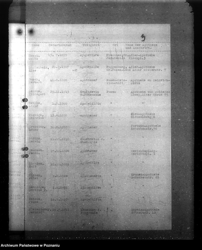 Obraz 7 z jednostki "Spisy lekarzy i aptekarzy w Kraju Warty"