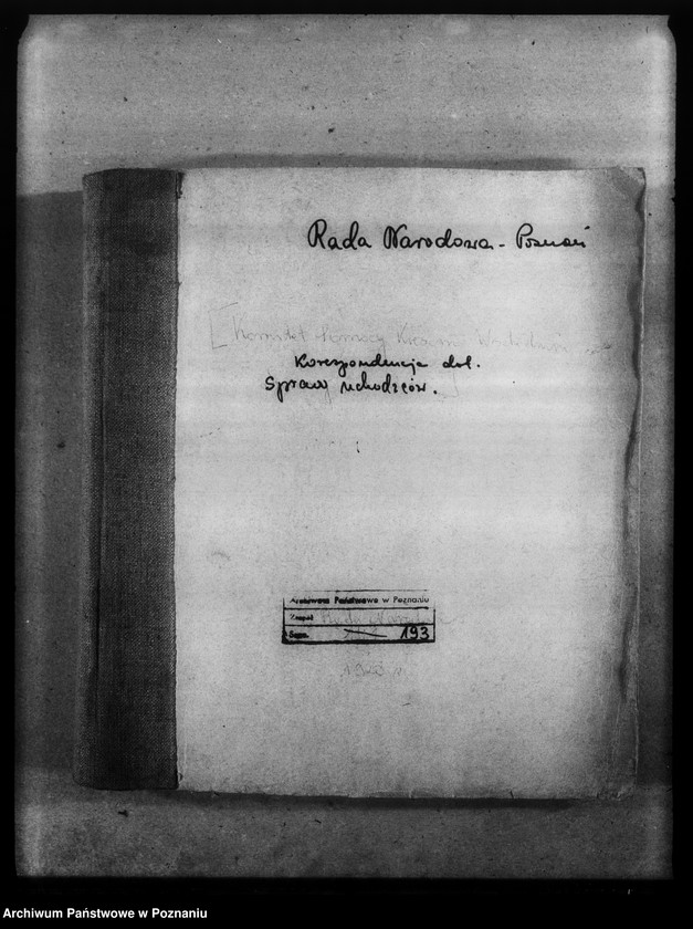 Obraz 4 z jednostki "Korespondencja dotycząca uchodźców."